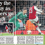 16 march 2018 Daily Express danny welbeck dive match report