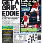 16 march 2018 daily mail danny welbeck dive backpage