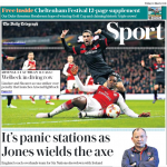 16 march 2018 daily telegraph dany welbeck dive