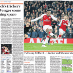 16 march 2018 daily telegraph dany welbeck dive match report