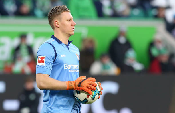 5 potential signings to excite Arsenal fans this summer 3 WOLFSBURG, GERMANY - MARCH 03: Goalkeeper Bernd Leno of Leverkusen looks on during the Bundesliga match between VfL Wolfsburg and Bayer 04 Leverkusen at Volkswagen Arena on March 3, 2018 in Wolfsburg, Germany. (Photo by Matthias Kern/Bongarts/Getty Images)