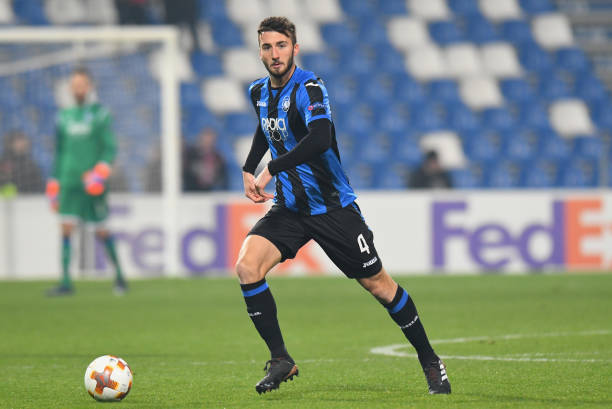REGGIO NELL'EMILIA, ITALY - DECEMBER 07: Bryan Cristante of Atalanta in action during the UEFA Europa League group E match between Atalanta and Oly...