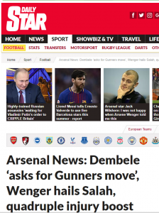 daily star 28 march 2018 dembele story