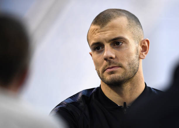 Wilshere hopes to talk to Arsenal as Arteta opens door 2 BURTON-UPON-TRENT, ENGLAND - MARCH 20: Jack Wilshere speaks during an England press conference session at St Georges Park on March 20, 2018 in Burton-upon-Trent, England. (Photo by Gareth Copley/Getty Images)