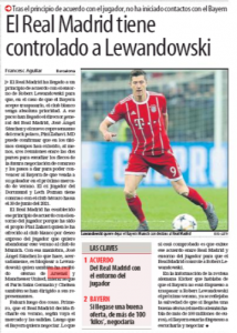 mundo deportivo 21 march 2018 lewandowski arsenal