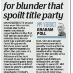 9 april 2018 daily mail graham poll manchester united