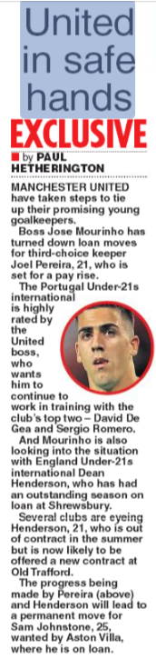 daily star on sunday 8 april 2018 dean henderson