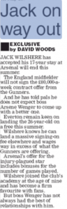 Arsenal brace themselves for bad news 2 daily start 18 april 2018 jack wilshere