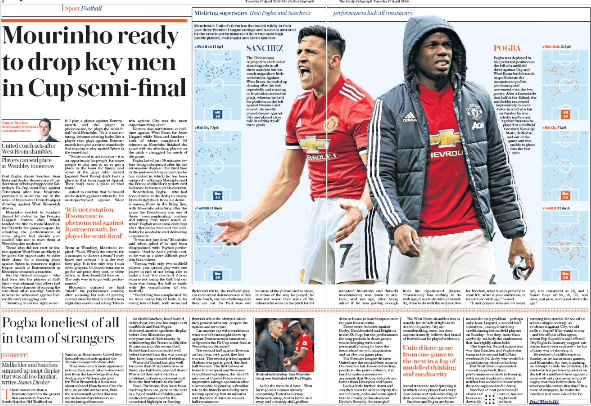 daily telegraph 17 apil 201 pogba