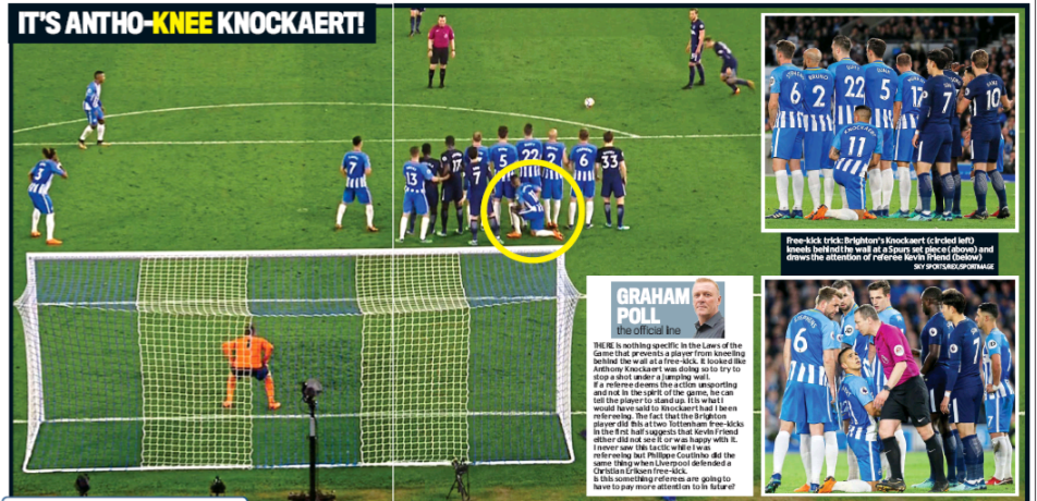 graham poll brighton spurs daily mail18 april 2018 2