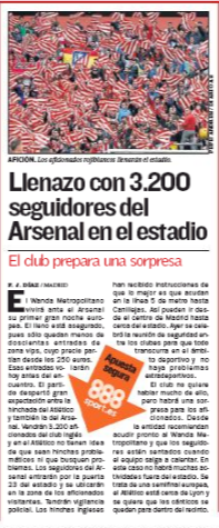 3 may 2018 AS atletico fan surprise