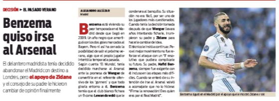 Karim Benzema wanted Arsenal move last summer 2 5 may 2018 sport spain benzema