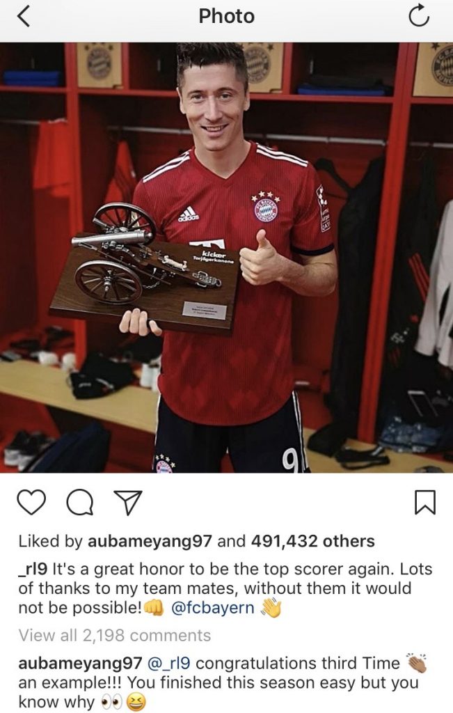 Lewandowski Aubameyang