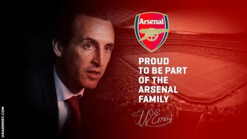 Arsenal fans feeling positive after Unai Emery appointment 2 emery website annoucement