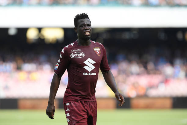 NAPLES, ITALY - MAY 06: Afriyie Acquah of Torino FC in action during the serie A match between SSC Napoli and Torino FC at Stadio San Paolo on May ...