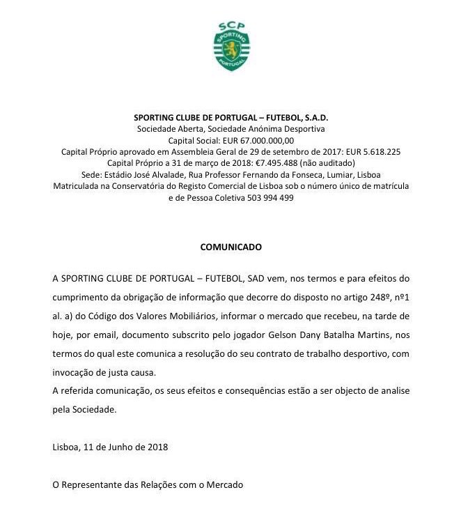 Sporting Statement