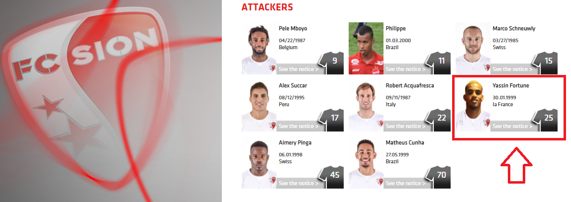 yassin fortune fc sion