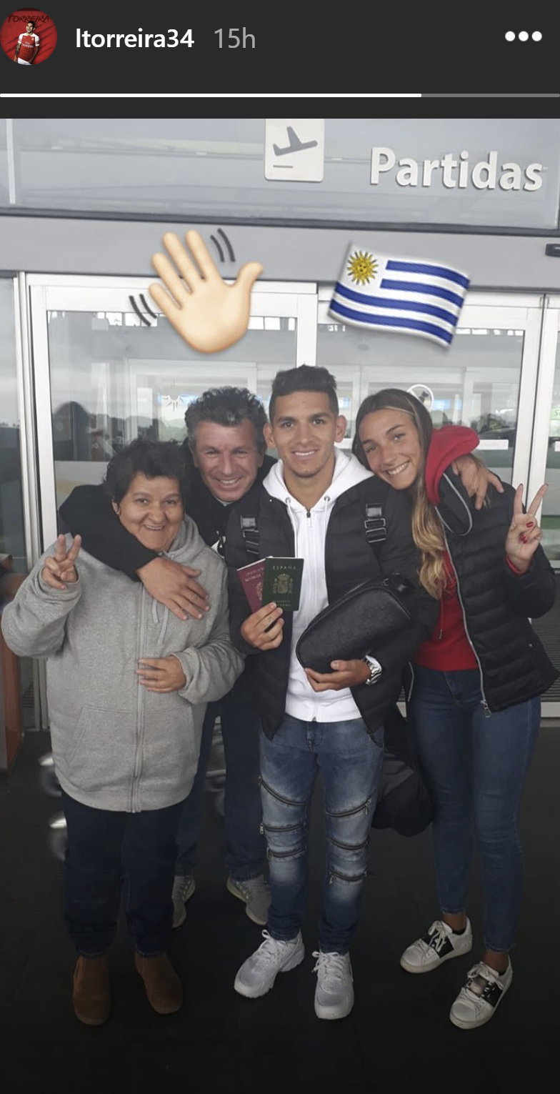 Lucas Torreira Instagram