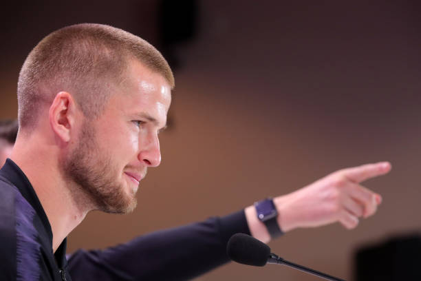 Female Arsenal fan credited with changing England's fortunes at World Cup 3 SAINT PETERSBURG, RUSSIA - JULY 09: Eric Dier of England speaks to the media during an England press conference at Repino Cronwell Park Hotel on July 9, 2018 in Saint Petersburg, Russia. (Photo by Alexander Hassenstein/Getty Images)