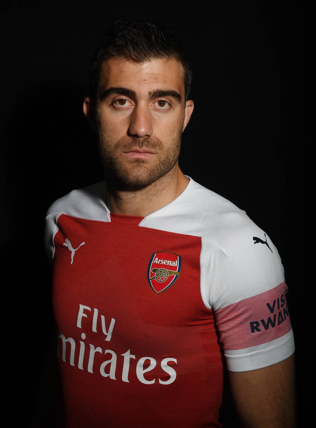 Sokratis Papastathopolus of Arsenal. Arsenal Training Ground, London Colney, Hertfordshire, 5th June 2018. Credit : Stuart MacFarlane / Arsenal Foo...