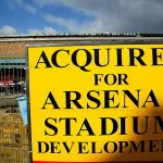LONDON - FEBRUARY 23: A view of the site for Arsenal football club's new Stadium at Ashburton Grove on February 23, 2004 in London. The club have secured the 357 million pounds stirling required to fund the project. (Photo by Paul Gilham/Getty Images)