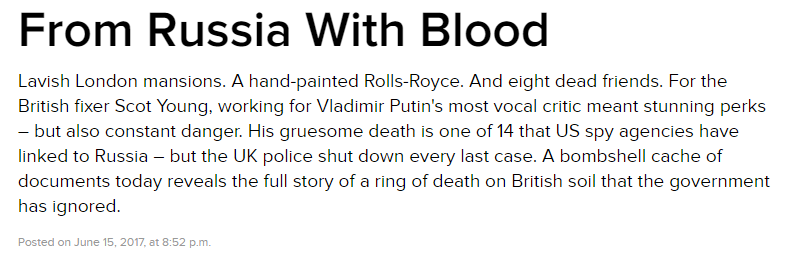 from russia with blood