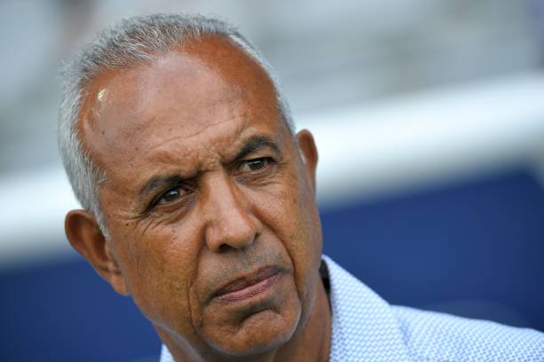 Haiti's coach Marc Collat attends the Women's World Cup U20 Group D football match between Germany and Haiti on August 13, 2018, at the Rabine Stadium in Vannes, western France. (Photo by LOIC VENANCE / AFP)