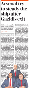 180919 daily telegraph gazidis