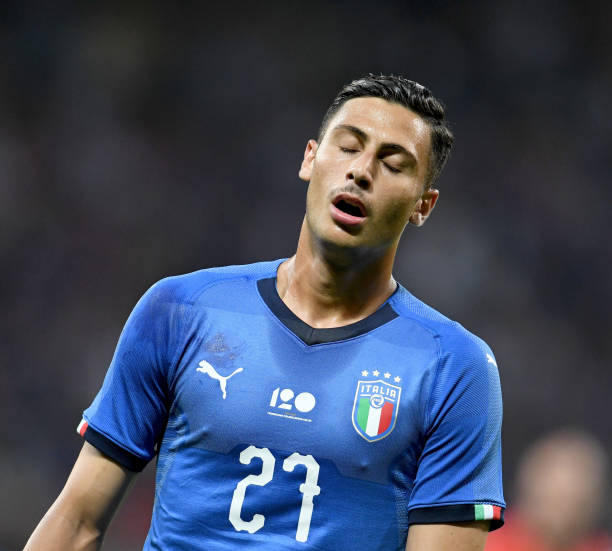 NICE, FRANCE - JUNE 01: Rolando Mandragora of Italy reacst during the International Friendly match between France and Italy at Allianz Riviera Stad...