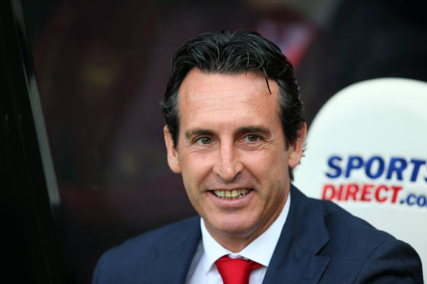 NEWCASTLE UPON TYNE, ENGLAND - SEPTEMBER 15: Unai Emery, Manager of Arsenal looks on ahead of the Premier League match between Newcastle United and...