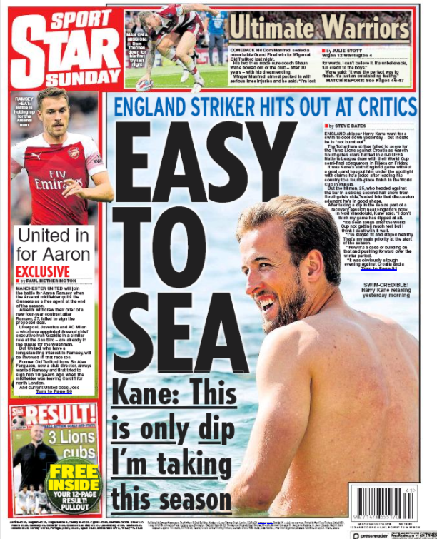 181014 star on sunday aaron ramsey manchester united