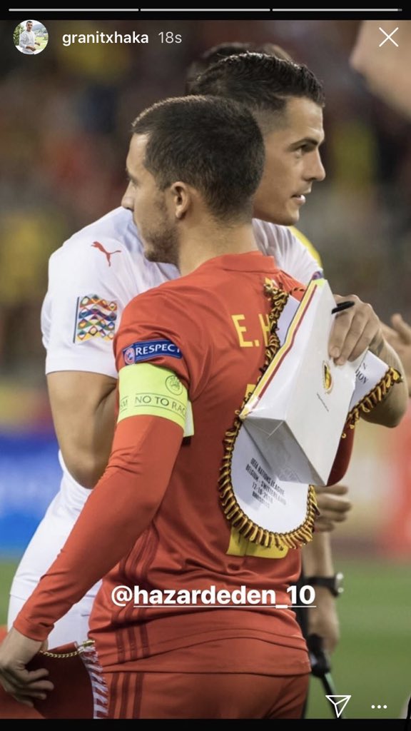 Granit Xhaka Eden Hazard