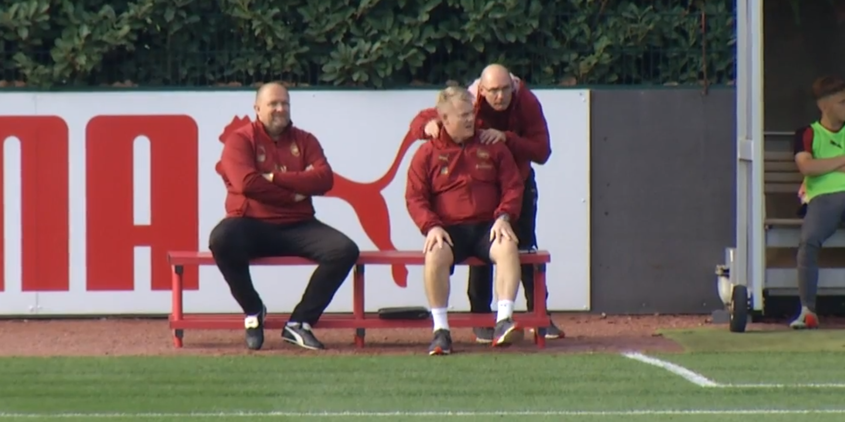 Ken Gillard takes charge of the Arsenal u18s vs Reading via Arsenal Media