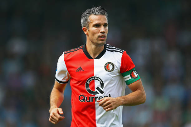 Feyenoord believe Robin van Persie will help them in future negotiations with Arsenal 2 DOETINCHEM, NETHERLANDS - AUGUST 12: Robin van Persie of Feyenoord looks on during the Eredivisie match between De Graafschap and Feyenoord at Stadion De Vijverberg on August 12, 2018 in Doetinchem, Netherlands. (Photo by Dean Mouhtaropoulos/Getty Images)