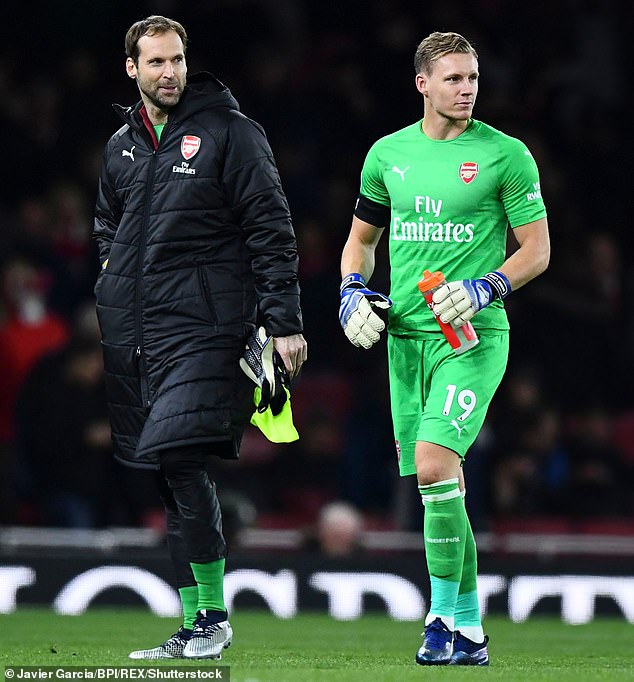 Bernd Leno and Petr Cech