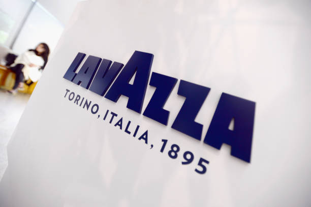 NEW YORK, NY - JUNE 07: A view of branded signage as Lavazza continues to grow its partnership with Solomon R. Guggenheim Museum New York by suppor...