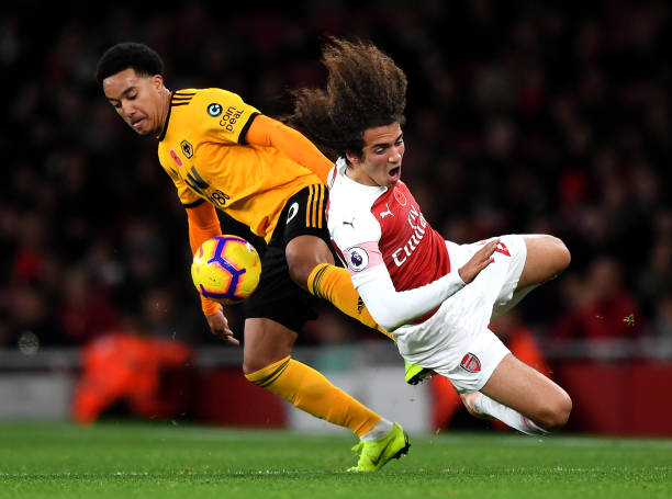 8 things we learned about Arsenal against Wolves 2 LONDON, ENGLAND - NOVEMBER 11: Matteo Guendouzi of Arsenal is fouled by Helder Costa of Wolverhampton Wanderers during the Premier League match between Arsenal FC and Wolverhampton Wanderers at Emirates Stadium on November 11, 2018 in London, United Kingdom. (Photo by Shaun Botterill/Getty Images)LONDON, ENGLAND - NOVEMBER 11: Matteo Guendouzi of Arsenal is fouled by Helder Costa of Wolverhampton Wanderers during the Premier League match between Arsenal FC and Wolverhampton Wanderers at Emirates Stadium on November 11, 2018 in London, United Kingdom. (Photo by Shaun Botterill/Getty Images)