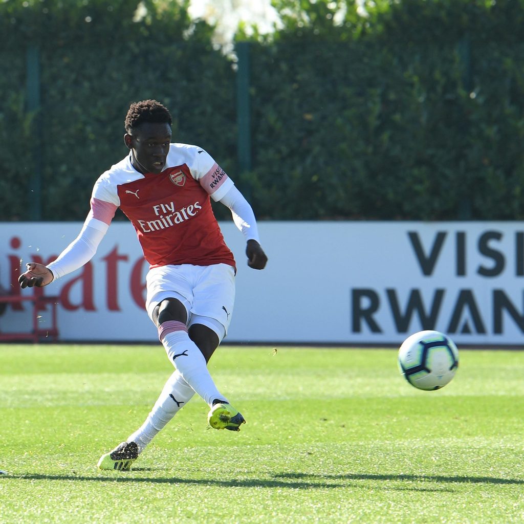 Folarin Balogun signs professional contract with Arsenal 3 Folarin Balogun vs Fulham u18s on 1st December 2018, via ArsenalAcademy on Twitter