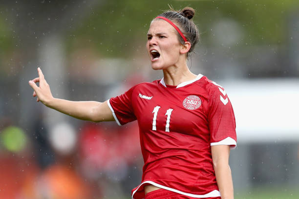 Arsenal Women international call-ups: Who's in, who's out 4 ROTTERDAM, NETHERLANDS - JULY 30: Katrine Veje of Denmark reacts during the UEFA Women's Euro 2017 Quarter Final match between Germany and Denmark at Sparta Stadion on July 30, 2017 in Rotterdam, Netherlands. (Photo by Maja Hitij/Getty Images)