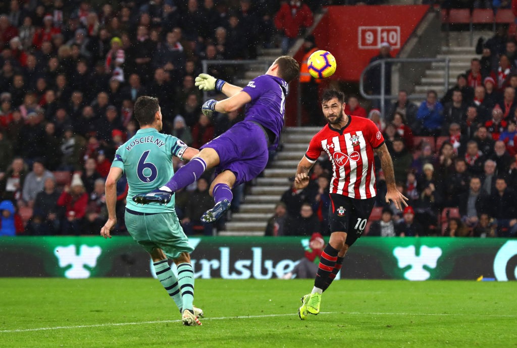 Was it as bad as we remember? Arsenal's 2018 review 7 SOUTHAMPTON, ENGLAND - DECEMBER 16: Charlie Austin of Southampton scores his team's third goal as Bernd Leno of Arsenal reaches for the ball during the Premier League match between Southampton FC and Arsenal FC at St Mary's Stadium on December 16, 2018 in Southampton, United Kingdom. (Photo by Clive Rose/Getty Images)