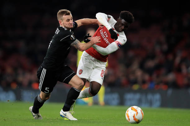 bukayo saka v qarabag