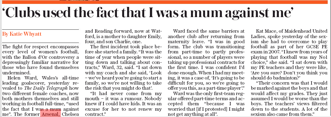 footballer mum