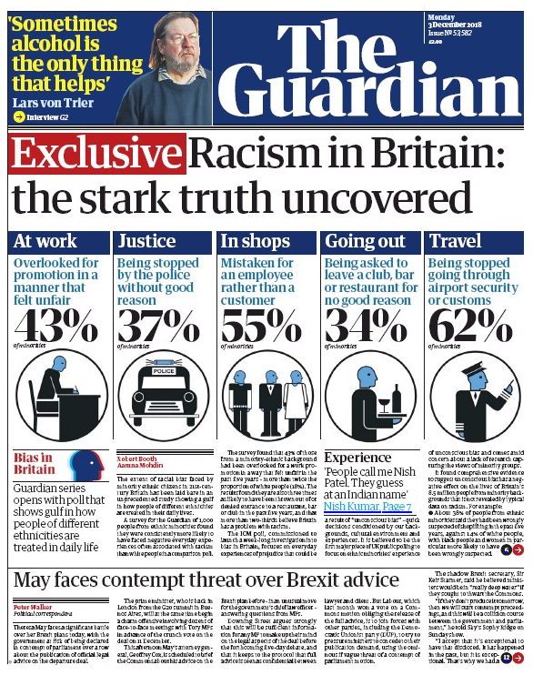 guardian front page