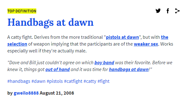 handbags at dawn