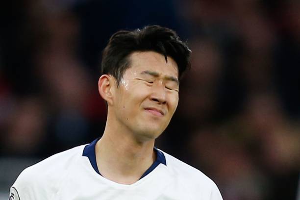 8 hilarious bits from the aftermath of Arsenal's epic win over Tottenham 7 Tottenham Hotspur's South Korean striker Son Heung-Min reacts during the English Premier League football match between Arsenal and Tottenham Hotspur at the Emirates Stadium in London on December 2, 2018. (Photo by Ian KINGTON / IKIMAGES / AFP)