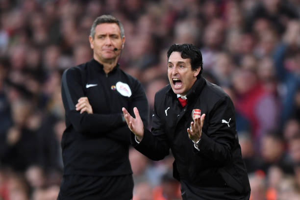 Trained Tottenham cheats & 9 other delights from Arsenal's Spurs spanking 8 LONDON, ENGLAND - DECEMBER 02: Unai Emery, Manager of Arsenal reacts during the Premier League match between Arsenal FC and Tottenham Hotspur at Emirates Stadium on December 1, 2018 in London, United Kingdom. (Photo by Shaun Botterill/Getty Images)