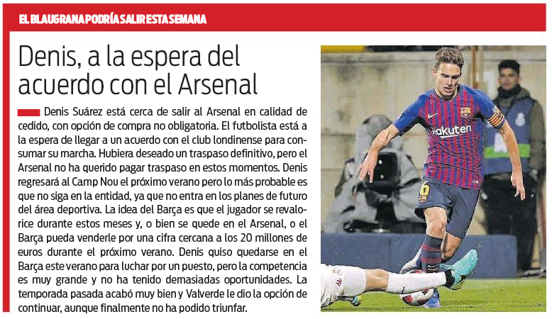 18 jan 19 sport denis suarez