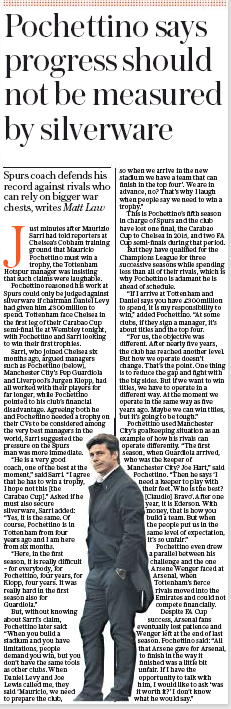 180108 daily telegraph pochettino wenger