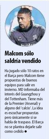Arsenal back in for Malcom but Barcelona only want sale 4 190119 md malcom
