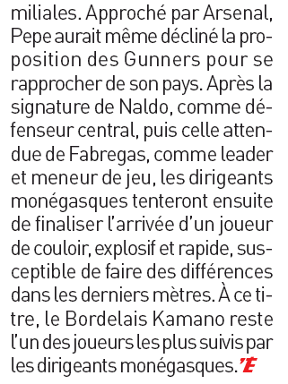 Pepe turns down Arsenal to return to Portugal 3 19016 lequipe pepe arsenal